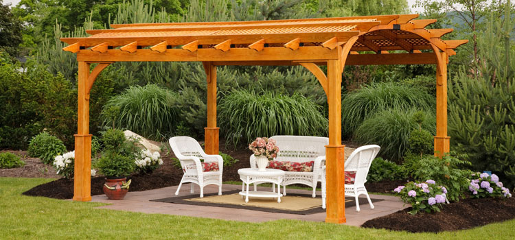 Cedar Wood Pergola Installation in La Canada Flintridge, CA